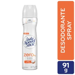 2 x Speed Stick Desodorante Spray Lady Zero % Coconut 91 g