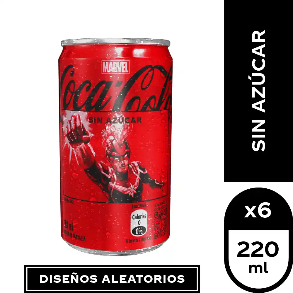 Coca Cola sin Azúcar pack por 6 und