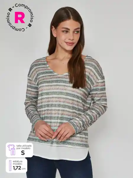 Regatta Polera Manga Larga Demetrio Color Oliva L S25