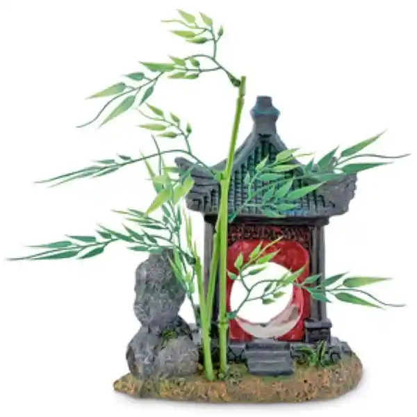 Imagitarium Figura Decorativa Mirador Asiático Con Bamboo