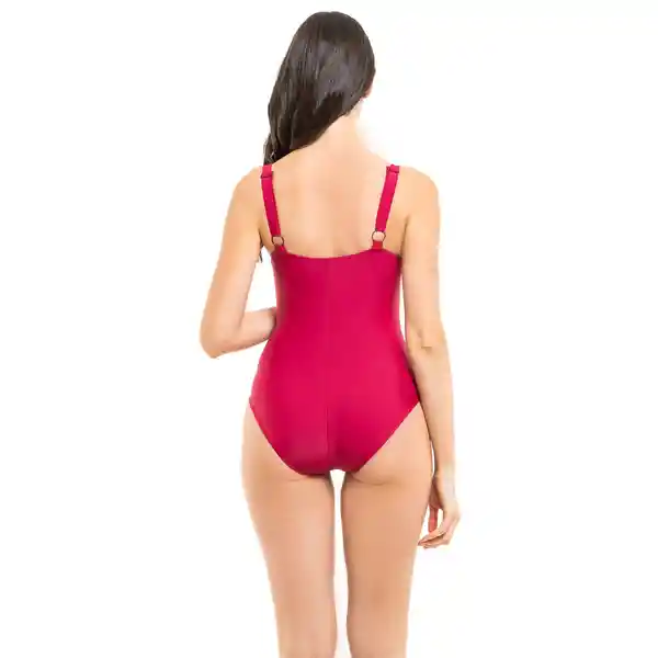 Traje de Baño Reductor Copa Doble D Rojo Talla XXL Samia