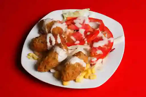 Ración de Falafel(4 Und.) con Ensalada