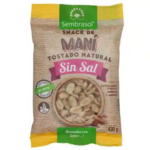 Sembrasol Maní Tostado Sin Sal