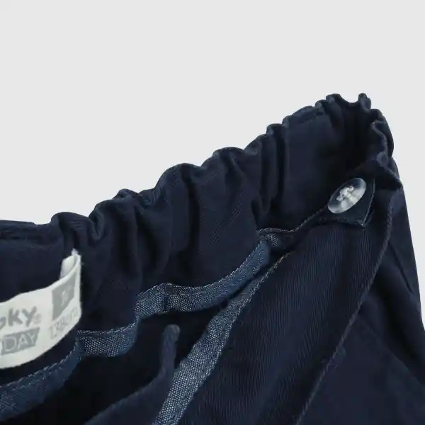 Bermuda Gabardina de Niño Navy Talla 10A Colloky