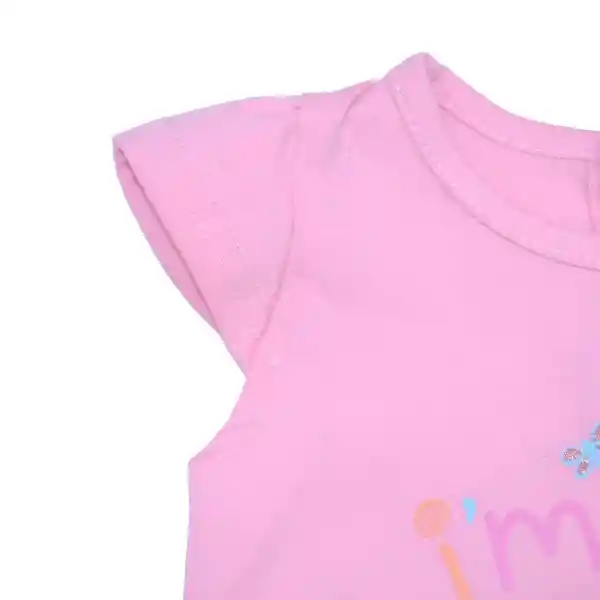 Polera Bebe Niña Rosado Pillin 3 M