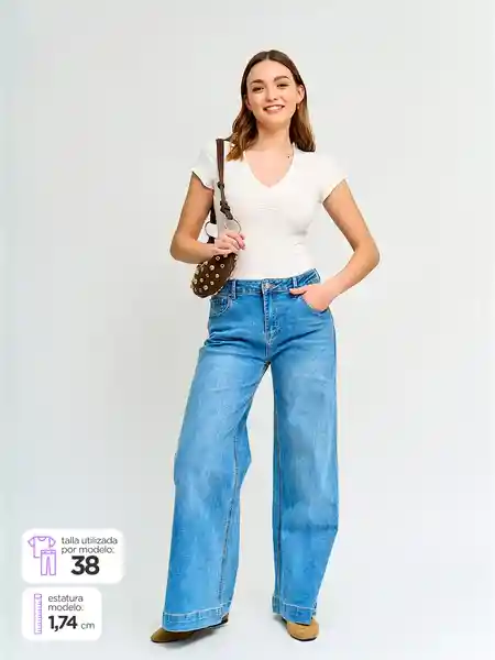 Jean Moda Ewiflare Color Azul Denim 44 S25