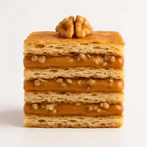 Milhojas de Manjar y Nuez Sin Azúcar