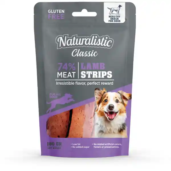 Naturalistic Snack Perros Lamb Strips