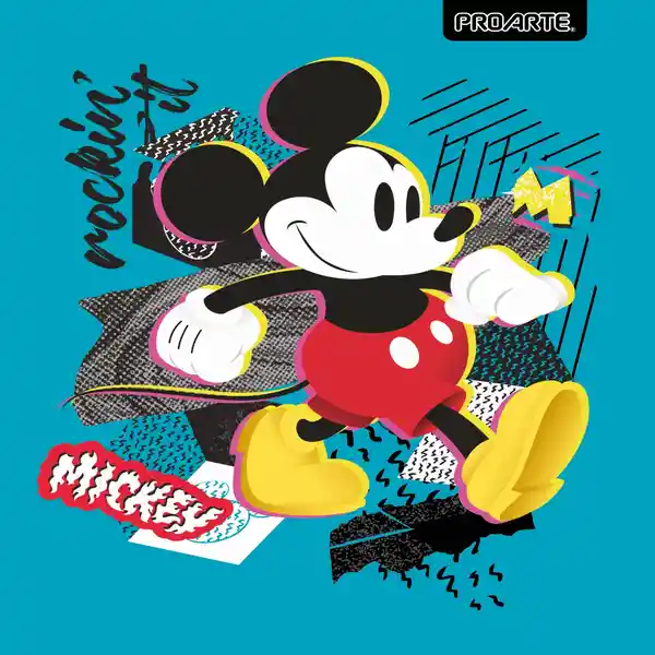 Proarte Cuaderno Universitario Mickey Niño 100 Hojas 7 mm