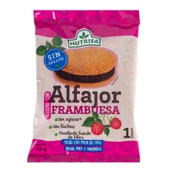 Nutrisa Snack Alfajor Frambuesa Sin Gluten