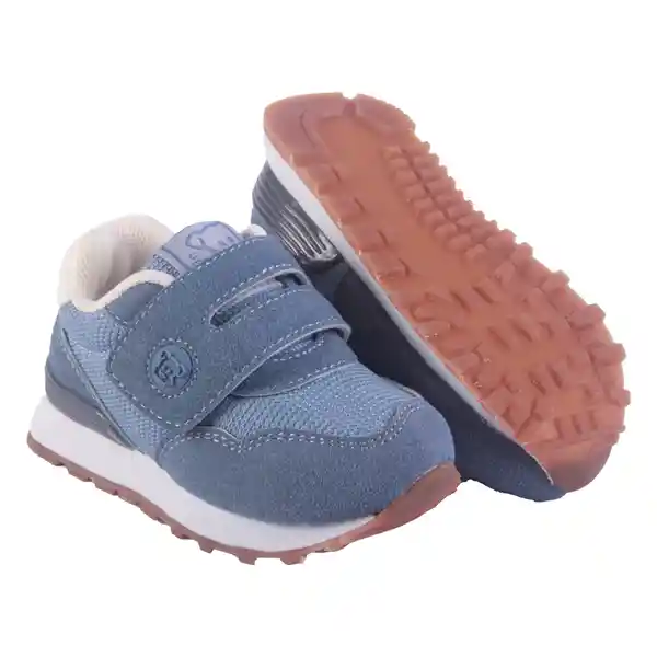 Zapatillas Bebé Niño Celeste Talla 23 Pillin