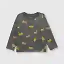 Polera Tigres de Bebé Niño Cemento Talla 9M Colloky