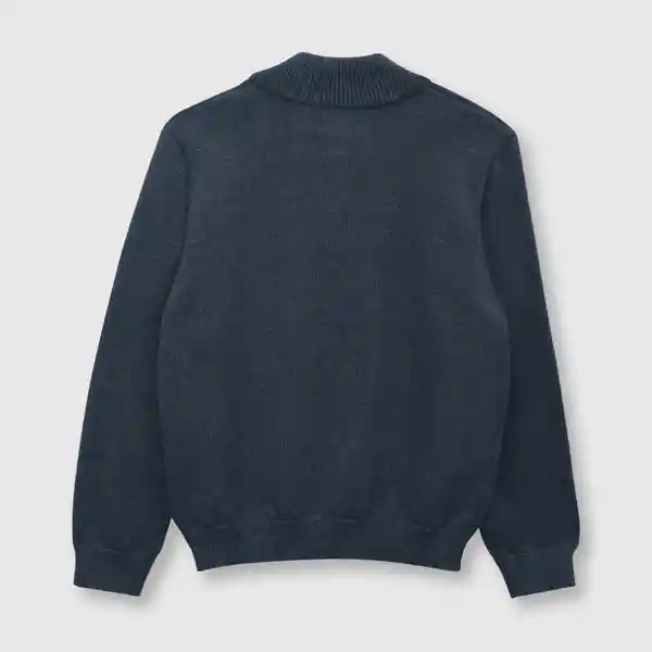 Sweater de Niño Clásico Medio Cierre Blue Denim Talla 6A Colloky