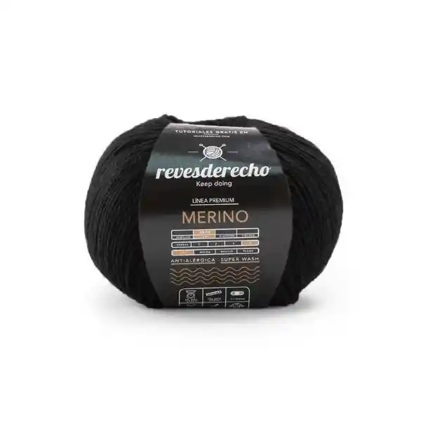 Merino - Negro 002 50gr