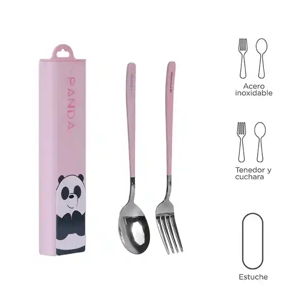 Kit Cubiertos Con Estuche Miniso