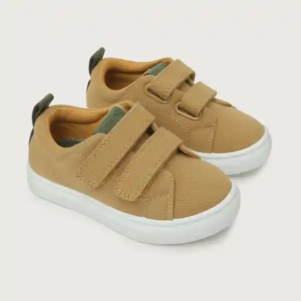 Zapatillas Urbana Velcro Doble Niño Mostaza Talla 24 Opaline