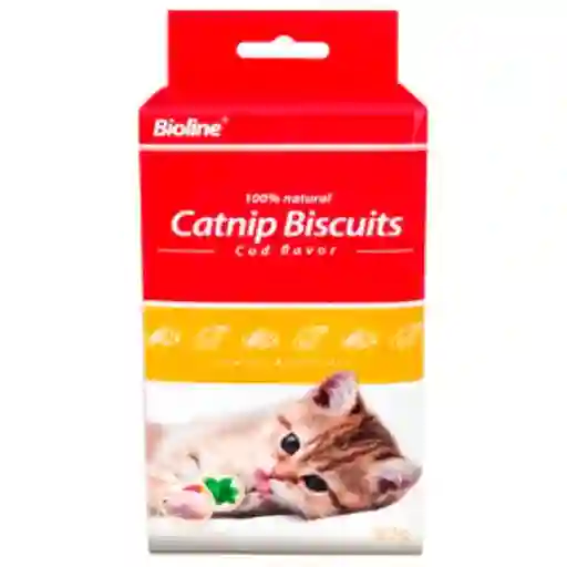 Bioline Galleta de Catnip y Bacalao Para Gato