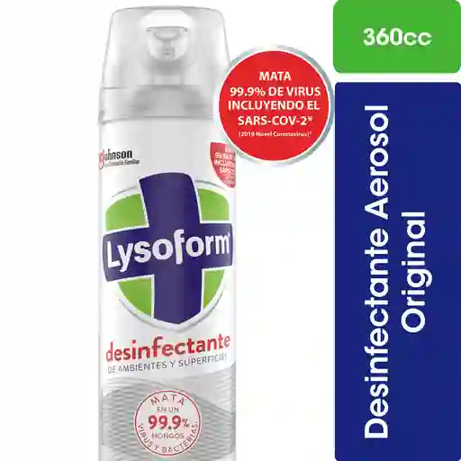 Desinfectante Ambientes y Superficies  Lysoform Original 360 cc
