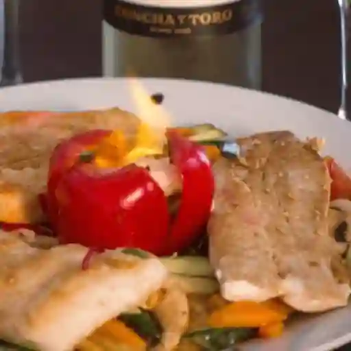 Reineta a la Plancha con Papas