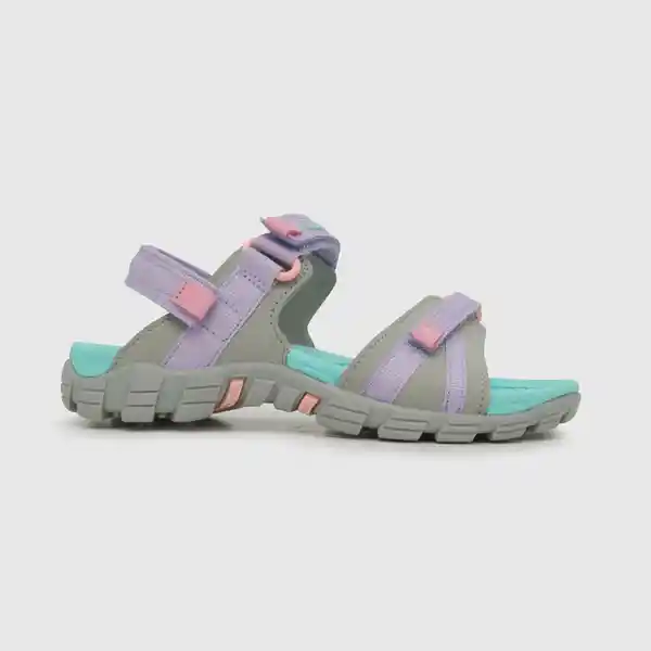 Sandalias Outdoor Doble Ajuste Niña Gris/Azul Talla 35 Colloky