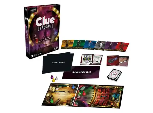 Hasbro Gamming Juego de Mesa Clue Escape el Club Ilusionista