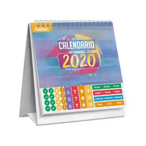 Adetec Calendario Triangular Con Sticker