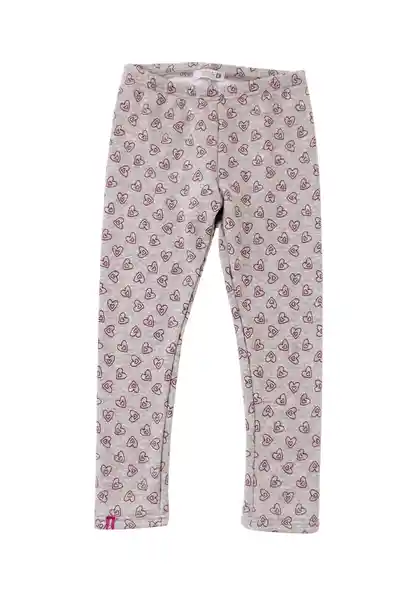 Leggins Kids Térmica Day to Day 745 Gris Melange 2 Años Ficcus