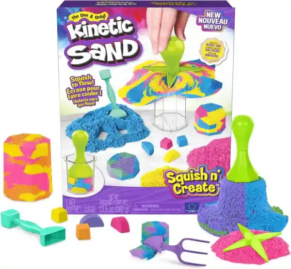 Kinetic Sand Juego Aplasta y Crea