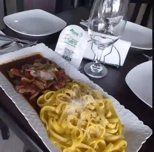 Fetuccini Con Lomo A La Huancaina