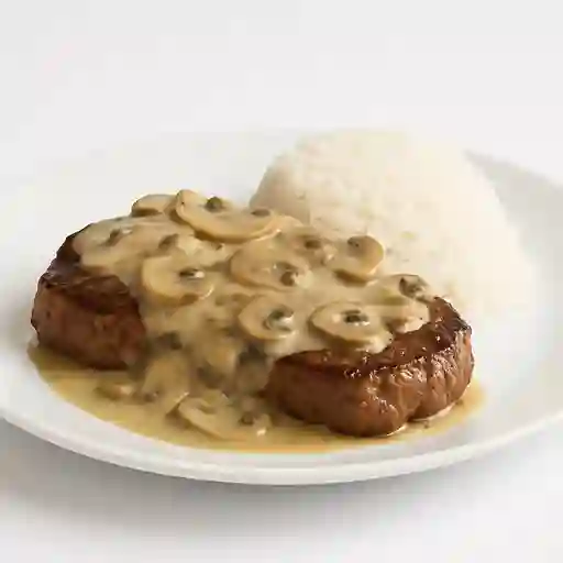 Filete en Salsa de Champiñon