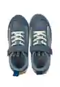 Zapatillas Sport Velcro W24 Niño Azul 34 929 Ficcus