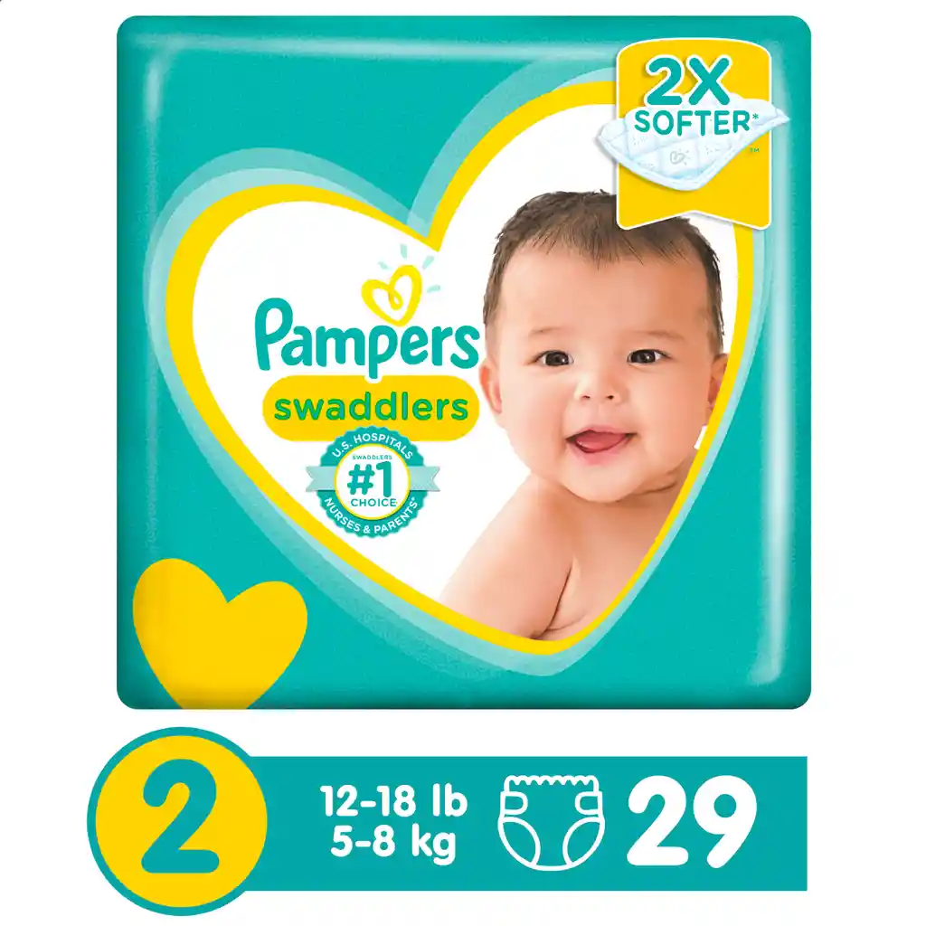 Pañales desechable Swaddlers 2 29 un.