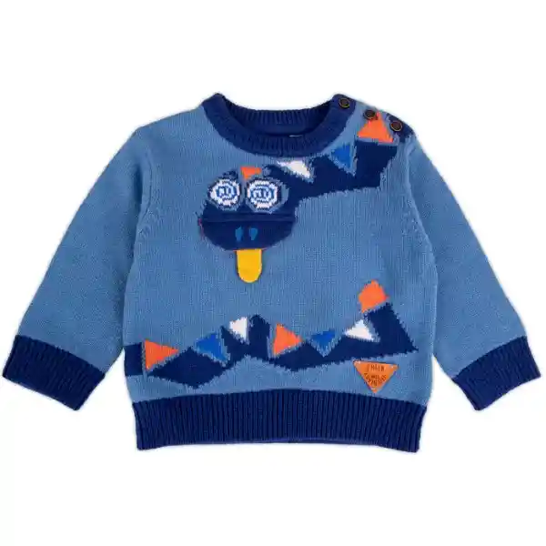 Chaleco Bebé Niño Azul Pillín Talla 18 M