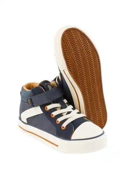 Zapatillas Urbana Caña Velcro W24 Niño Azul 32 923 Ficcus