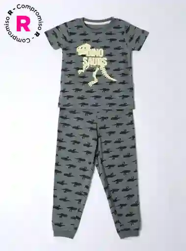 Harvest Pijama Algroar Manga Corta B Musgo 6 V25