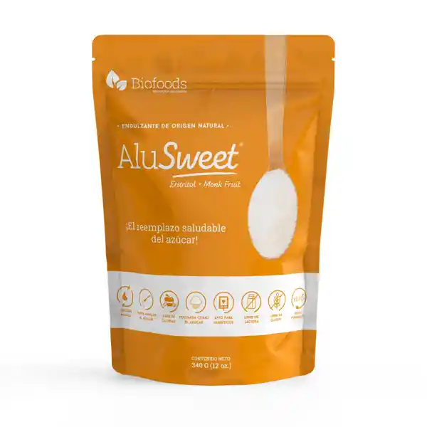 Alu Sweet Endulzante Eritritol + Monk Fruit