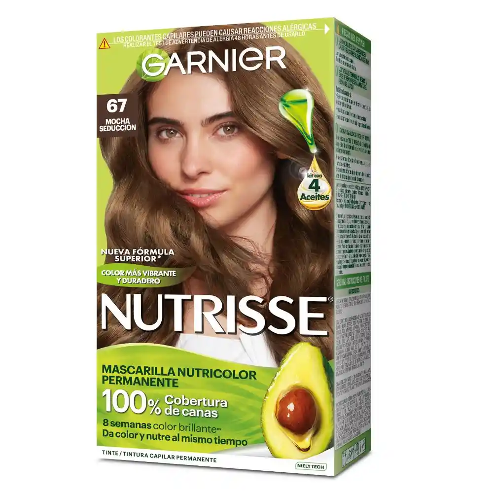 Garnier-Nutrisse Tinte Permanente Cabello Mocha Seducción 67