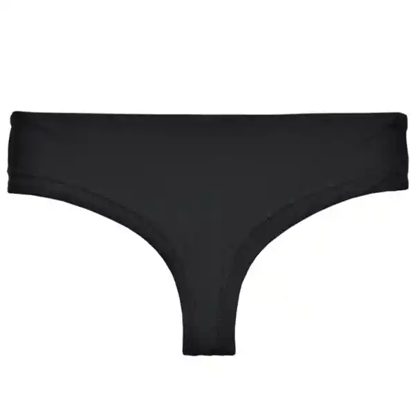 Bikini Calzón Tanga Reversible Tiro Alto Negro Talla L Samia