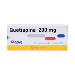 Quetiapina 200 mg Comprimidos Recubiertos