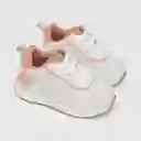 Zapatillas Urbana Reciclada Niña Blanco/Rosado Talla 26 Colloky