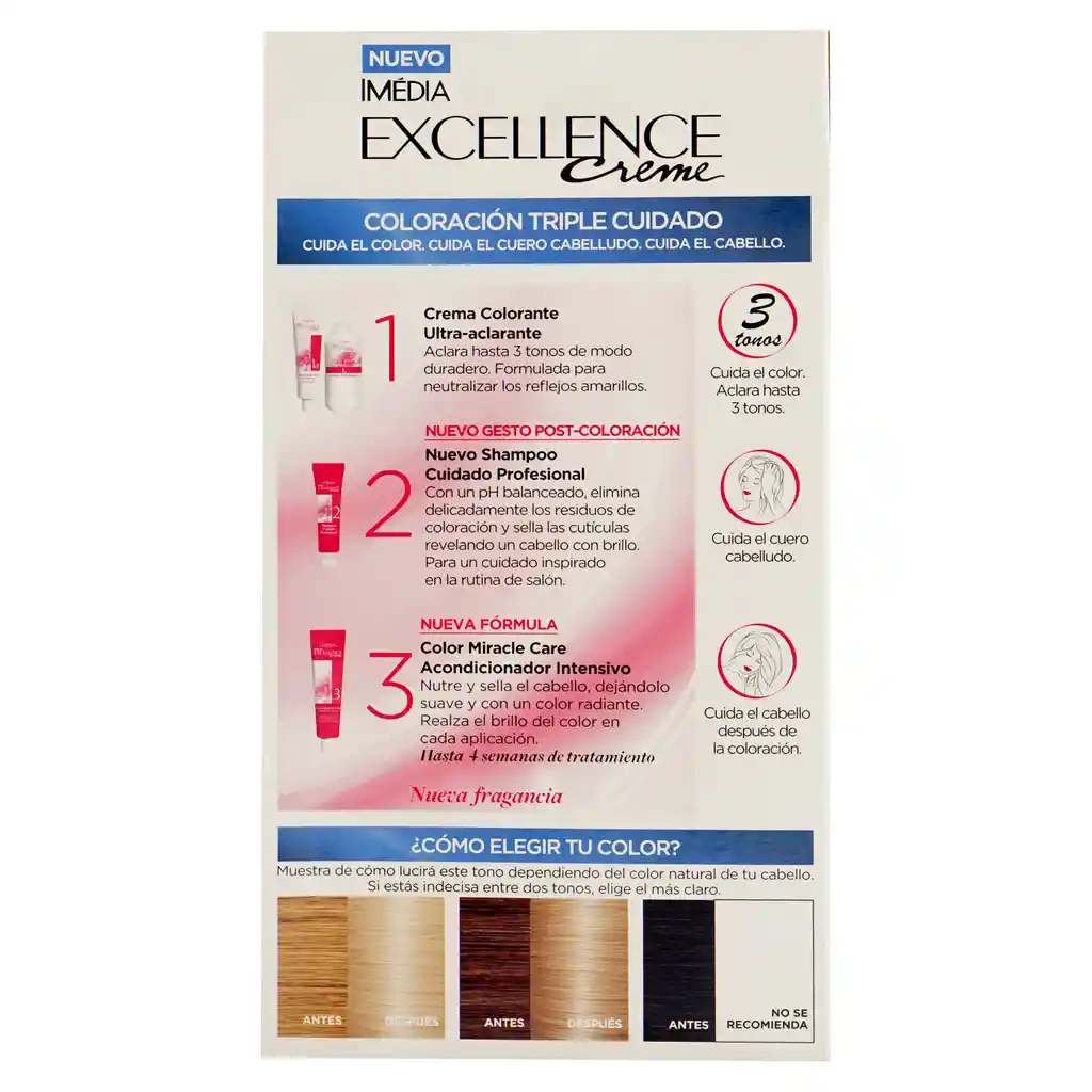 Excellence Creme Tinte Permanente para Cabello Tono 121