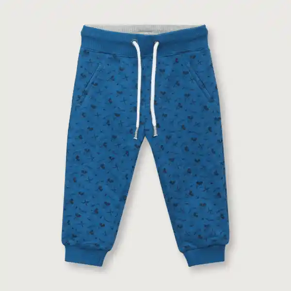 Pantalon Buzo de Disney Niño Azul Talla 4A Opaline