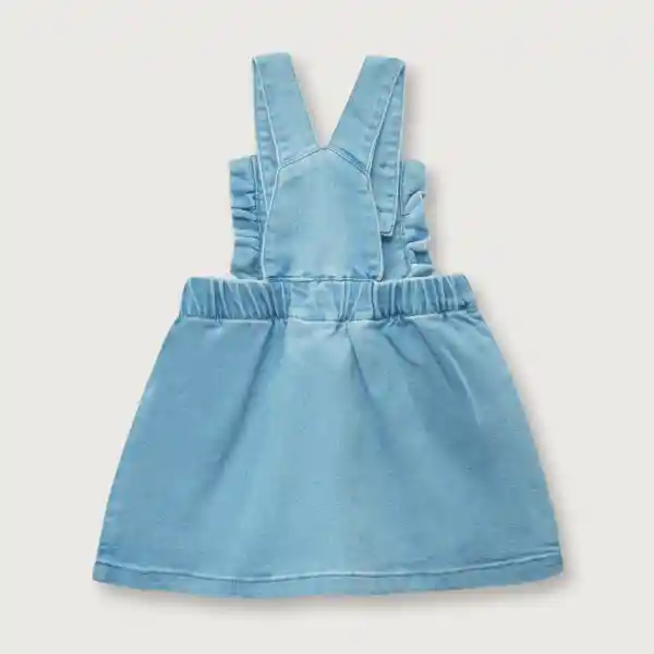 Jumper Bordado Bebé Niña Celeste Talla 6M Opaline