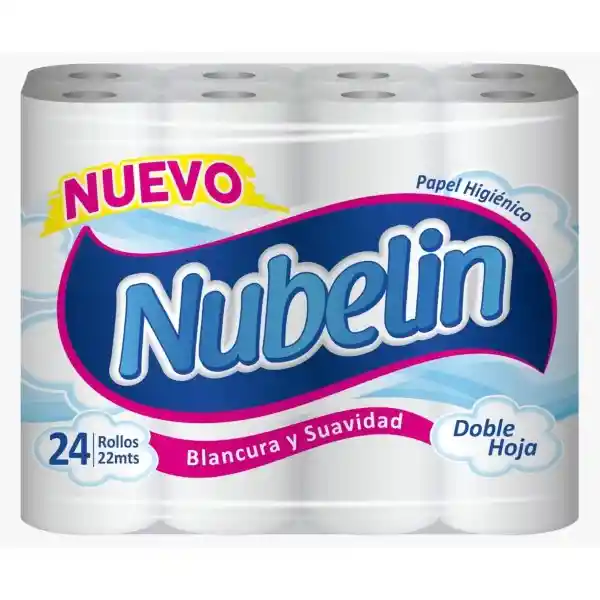 Nubelin Papel Higiénico Doble Hoja 22 m