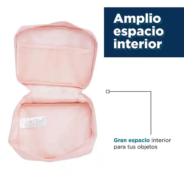 Miniso Organizador de Viaje Color Rosa