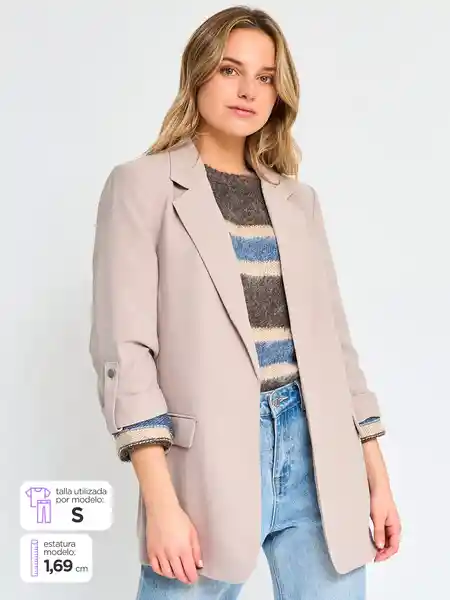 Index Blusa Corta Camelia Color Beige S S25