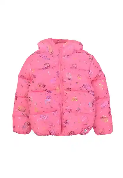 Abrigo Parka Kids Cosmic 320 Niña Fucsia Talla 4 Años Ficcus