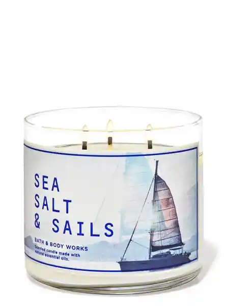 Bath & Body Vela Grande Sea Salt y Sails