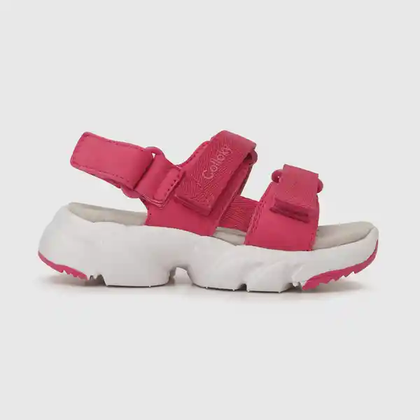 Sandalias Doble Ajuste de Niña Fucsia Talla 22 Colloky