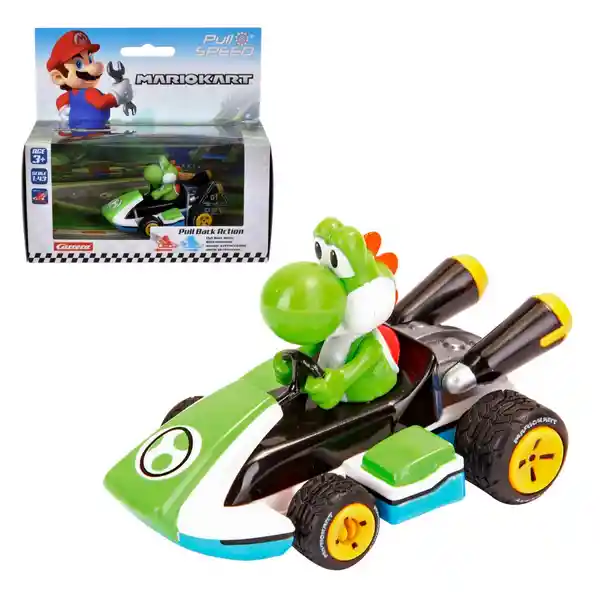 Nintendo Pull Back Automario Kart 8 Escala 1: 43 Yoshi